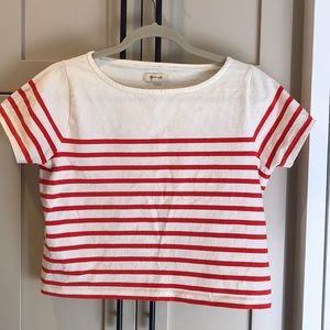 Madewell cropped short sleeve t shirt